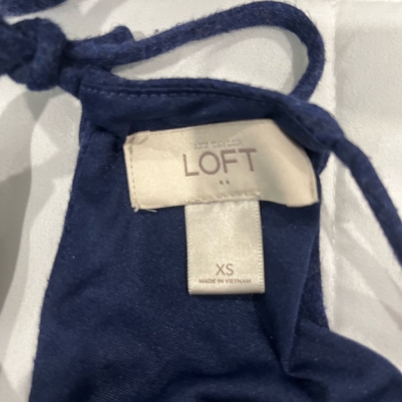 Loft Navy Spaghetti Strap Dress - Picture 2 of 3